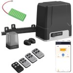 Extel - motorisation connecte avec batterie de secours pour portail coulissant : max 8m / 500kg - xc500 ...