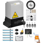 Motorisation portail coulissant ouvre - porte + 4 t�l�commandes + 5 cr�maill�res + feu a led + r�cepteur ...