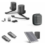Motorisation solaire pour portail  battants avidsen orane510 + digicode + 2 tlcommandes supplmentaires ...