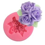 Moules 3d en silicone, moule � savon rose, outils de d�coration de g�teaux