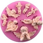 Moule angel baby fondant moule 8 tailles de fes outils de dcoration de gteaux en silicone bonbons ...