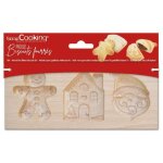 Moule bois biscuits fourrs - nol - scrapcooking