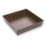 Moule carr� en m�tal anti - adh�rent 9 / 12 parts 22 cm - alice