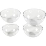 Moules demi - sph�re - cr�atif - 13. 6 � 20 cm - 4 pcs - plastique transparent