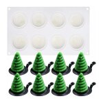 Moule  gteau mousse - sapins de nol 8 trous fei yu