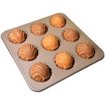 Moules madeleine pour la cuisson moule � g�teau antiadh�sif � 9 cavit�s pour la cuisson au four champagne ...