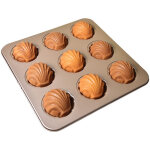 Moules madeleine pour la cuisson moule � g�teau antiadh�sif � 9 cavit�s pour la cuisson au four champagne ...