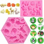 Moules en silicne 3d animaux fondant mould pour dcorer des gateaux outils de patisserie diy bonbons ...