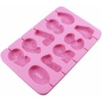Moule en silicone avec chiffres de l'alphabet, outils de dcoration de moules de cuisson de bonbons rutilisab ...