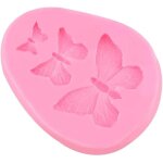 Moule en silicone en forme de papillon pour g�teaux, biscuits, fondant, bonbons, chocolats, d�coration ...