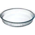 Moule � tarte rond en verre - d 26 cm - livraison gratuite