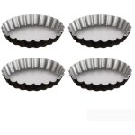 Moules  tartelettes en mtal  12 cm, 4 pices