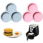 Moules � ?ufs pour friteuse � air, moules � ?ufs en silicone, moules � muffins, moules � cupcakes en ...