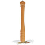 Moulin  sel et poivre, modle classique, xxl, en bois, meule en cramique, hxd : 51, 5 x 6 cm, nature ...