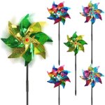 Moulin � vent anti - oiseaux, ensemble de 12 pi�ces de moulins � vent r�fl�chissants, moulins � vent ...