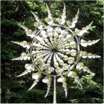 Moulin � vent en m�tal de d�coration de jardin avec piquet de jardin en m�tal pour le jardin moulin � ...
