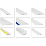 Moulures  chambre creuse pvc souple blanc 2m - hj: sans ruban adhsif en mousse, 1005 - connecteur 90 ...