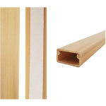 Moulure électrique adhésif 2m 19x11mm bois clair - edm Moulure électrique adhésif 2m 19x11mm bois clair - edm