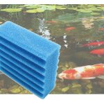Le poisson qui jardine - mousse de remplacement bleue pour filtres bassin 12000 et 25000 litres - bleu ...