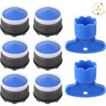 Mousseur robinet, 8pcs filtre robinet avec a�rateurs int�gr�s, �conomiseur d'eau pour robinet avec outil ...
