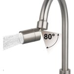 Mousseur robinet de cuisine 2 modes filtre adaptateur �conomiseur d'eau avec 5 adaptateurs (80 degree ...