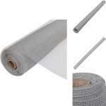 Moustiquaire en maille d'aluminium 100x500 cm argent� - trellis aluminium - cl�ture alu - moustiquaire ...