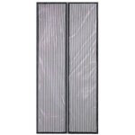 Moustiquaire pour porte magnétique fermeture automatique noir 90 x 190cm Moustiquaire pour porte magnétique fermeture automatique noir 90 x 190cm
