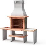 Movelar - barbecue préfabriqué à bois et charbon en béton réfractaire modèle new azores plus xl (gris ... Movelar - barbecue préfabriqué à bois et charbon en béton réfractaire modèle new azores plus xl (gris ...