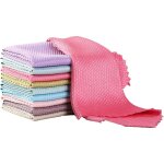 Lot de 10 chiffon de nettoyage en microfibre multifunction pour verre miroir vitre dans cuisine voiture ...