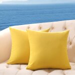 Mowze - lot de 2 housses de coussin d'ext�rieur pour meubles de terrasse, taie d'oreiller imperm�able ...