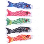 Mowze - 5 x manche  air carpe japonaise, banderoles, drapeau de poisson, cerf - volant, koinobori, dcoration ...