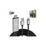 Adaptateur usb c vers hdmi 4k, benfei adaptateur thunderbolt 3 vers hdmi [coque en aluminium et cble ...