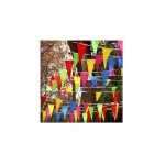 Mowze - fanion bannire 80 mtres triangle fanions triangle drapeau triangle double pour dcorer jardin ...