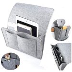 Mowze - organisateur de plateau de lit en feutre, sac de rangement en feutre pour chevet, sac de chevet ...