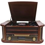 Mrd - 51, stereo, retro style, dab, turntable, cd and cassette player, recording from vinyl, cd and cassette ...