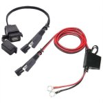 Msbd - chargeur usb moto sae vers adaptateur cble usb sae dconnexion rapide 2. 1a port usb tanche