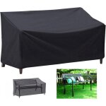 Msbd housse de banc de jardin ext�rieur, housse de canap� 2 places imperm�able, r�sistante au vent et ...