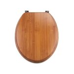 Abattant wc bambou - charnires inox msv