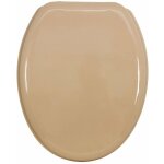 Abattant wc mdf cleo beige - charni�res inox - msv