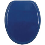 Abattant wc mdf cleo bleu fonc� - charni�res inox msv