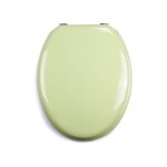 Abattant wc mdf cleo vert amande - charnières inox msv Abattant wc mdf cleo vert amande - charnières inox msv