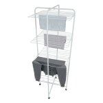 Msv - etendoir tour 4 niveaux 30m acier blanc