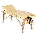 Mt 500 table de massage pliante 210 cm 200 kg mousse fine - beige