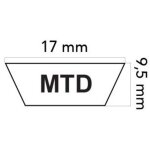 Mtd tracteur de pelouse courroie tondeuse 400 - 450 - 479 - b130 series 7540329 613329