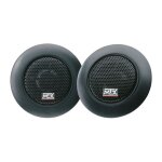 Mtx audio - tweeters n�odyme tx225t - �25mm 4o 65w rms 450w peak d�me soie filtres passifs inclus