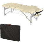 Mucola - 12, 5 kg banc de massage aluminium 3 zones pour table de massage seulement mobile beige Mucola - 12, 5 kg banc de massage aluminium 3 zones pour table de massage seulement mobile beige