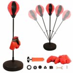 Mucola - sac de boxe pour enfants debout + gants de boxe rglables