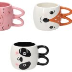 Mug 450 cc funny face grès multicolore Mug 450 cc funny face grès multicolore