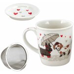 Mug blanc doggy avec infuseur pour le th�