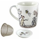 Mug chats en porcelaine avec infuseur chary
